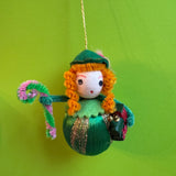 Vintage-style Elf Ornament