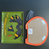 Honeycomb Jack-o-lantern Kit, 10" wide